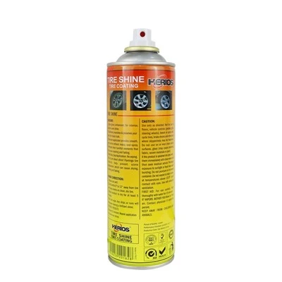 500ml Herios Tire Shine Spray High Gloss For Car Cleaning